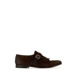 Church's Men Brown Suede Shanghai Lace-Up Shoes